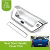 Picture of for Ford F150 2015 2016 2017 Chrome ABS Car Rear Trunk Door Handle Grab Cup Bowl Cover Trim Sticker